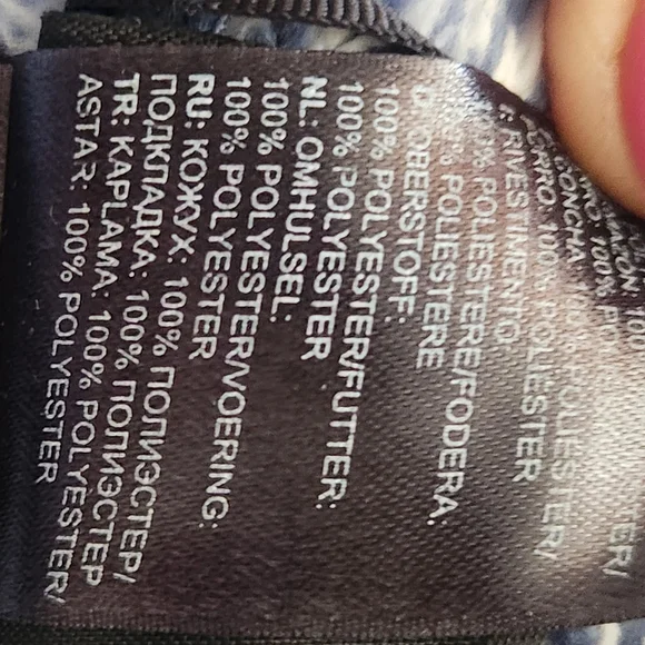 THE NORTH FACE Women’s Deep Pile Fleece Jacket Large Heather Blue Full Zip - Picture 10 of 14